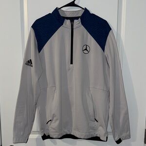 Adidas Men's white and blue Jacket